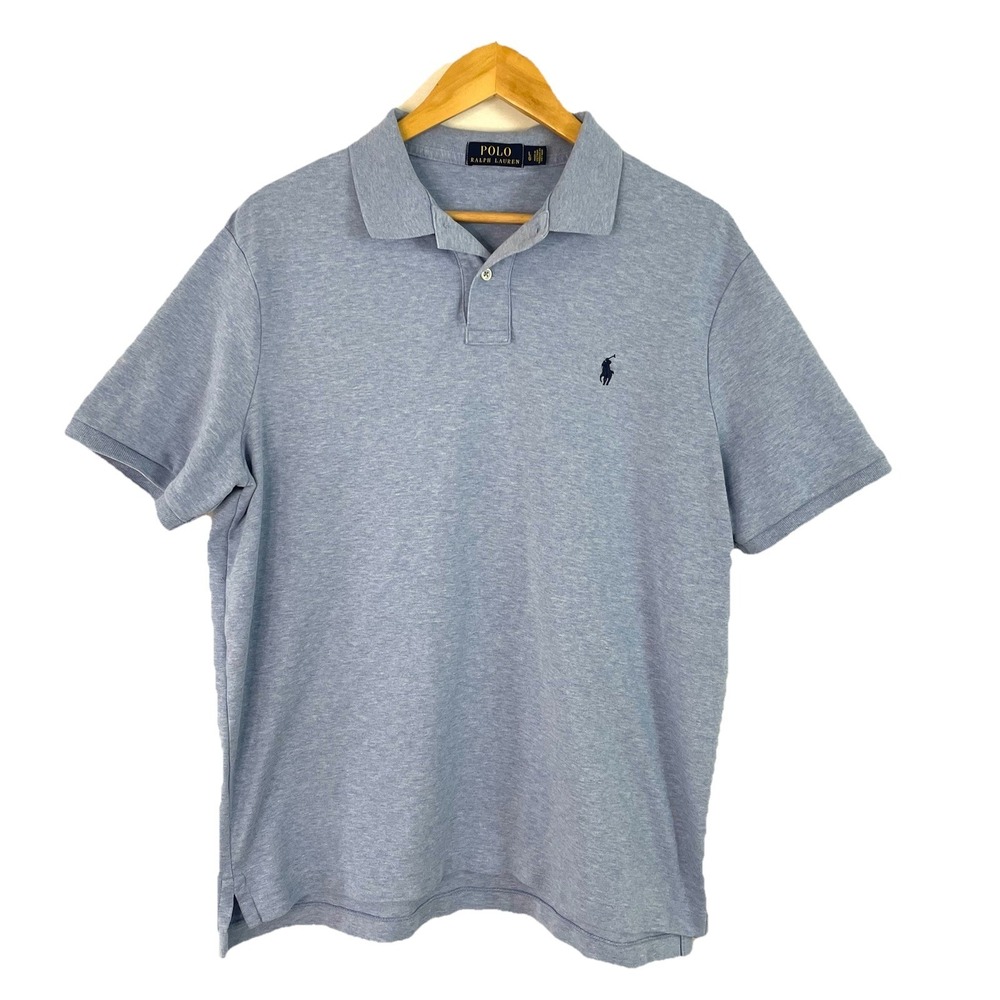 Polo Ralph Lauren Shirt Mens Large L Blue Cotton